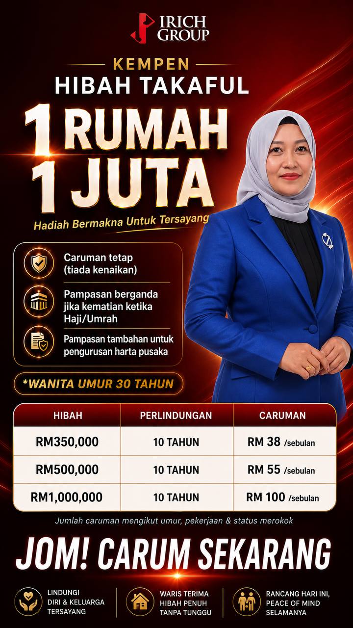 Kempen Hibah Takaful 1 Rumah 1 Juta