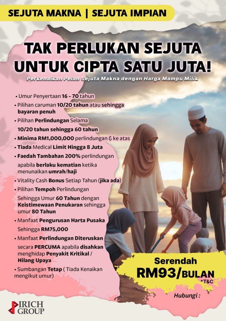 Poster promosi AIA Hibah Takaful 1